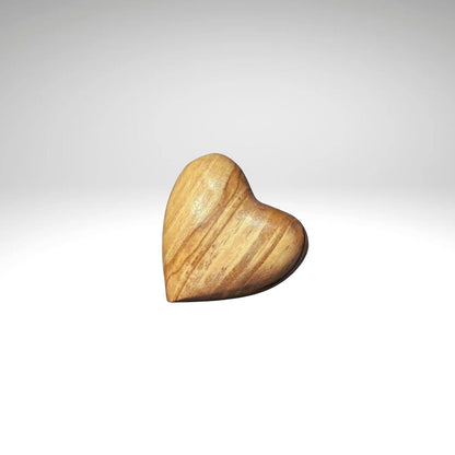 Personalized Wooden Hearts, Olive Wood Hearts, 3D Heart Shape, Hand Carved Hearts Engraved Gift for Hubby Valentine gift for Him Her