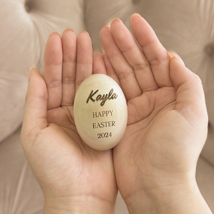 Personalized Engraved Easter Egg - Engraved Eggs, Easter Decorations, Easter Basket Decorations, Easter Egg Name Tags